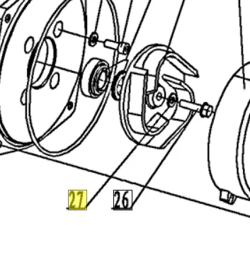 788988 Shaft Bolt Washer Ref 27 Northstar Ns1/W2 1