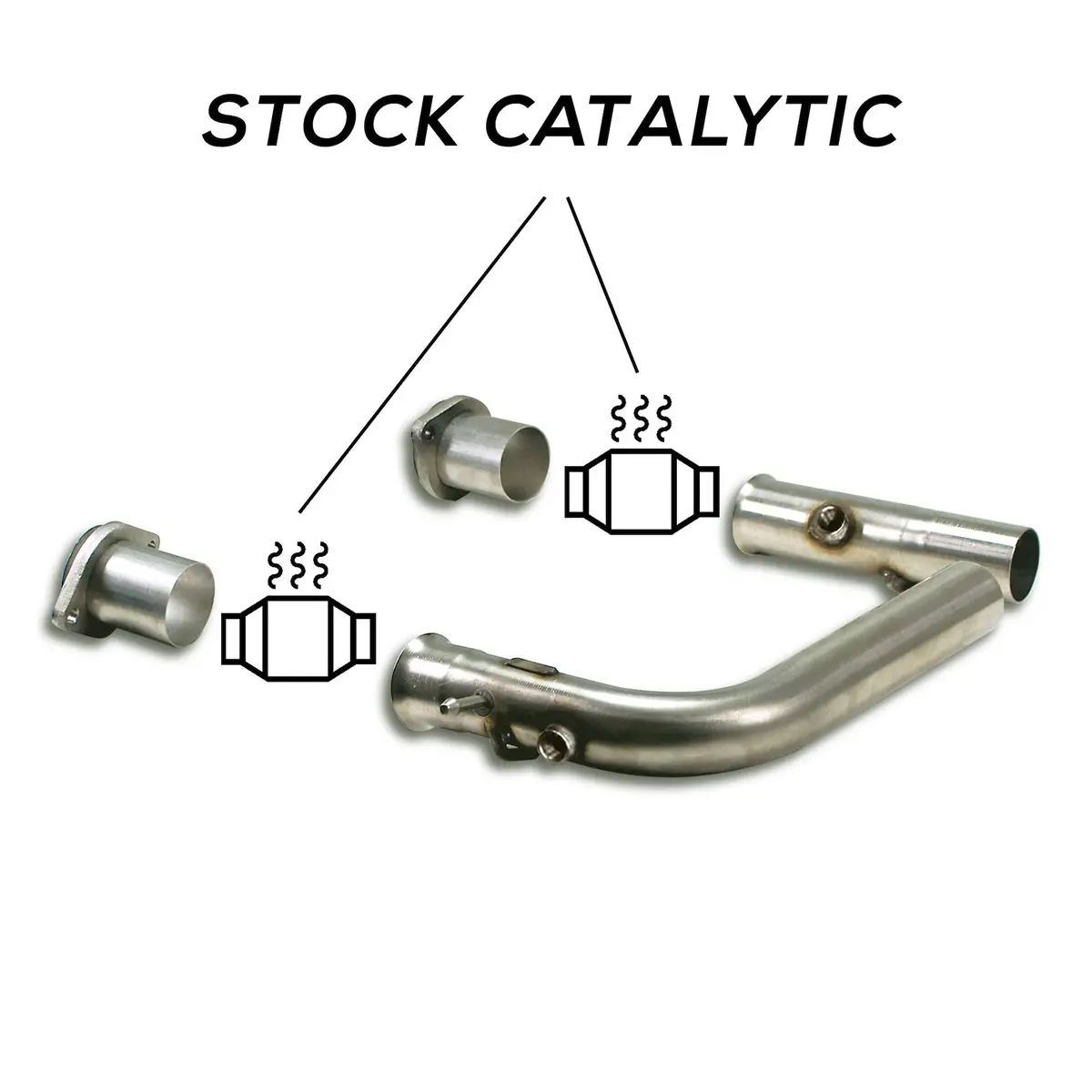 Supersprint Bmw E53 X5 Connecting Pipes Kit Right - Left For Oem Katweld On Connection 1
