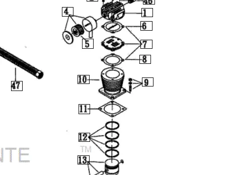 789380 Piston Cylinder Kit Ref 10 Northstar 1