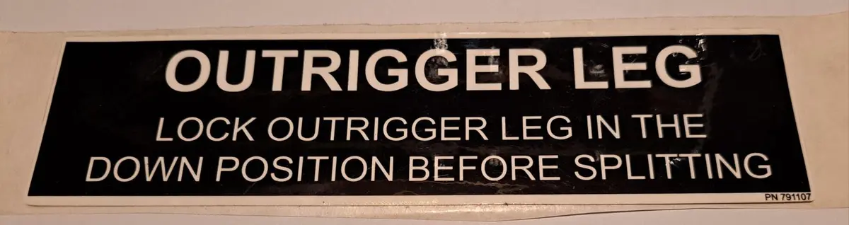 791107 Ns Decal - Outrigger Log Northstar Nsfm6 1