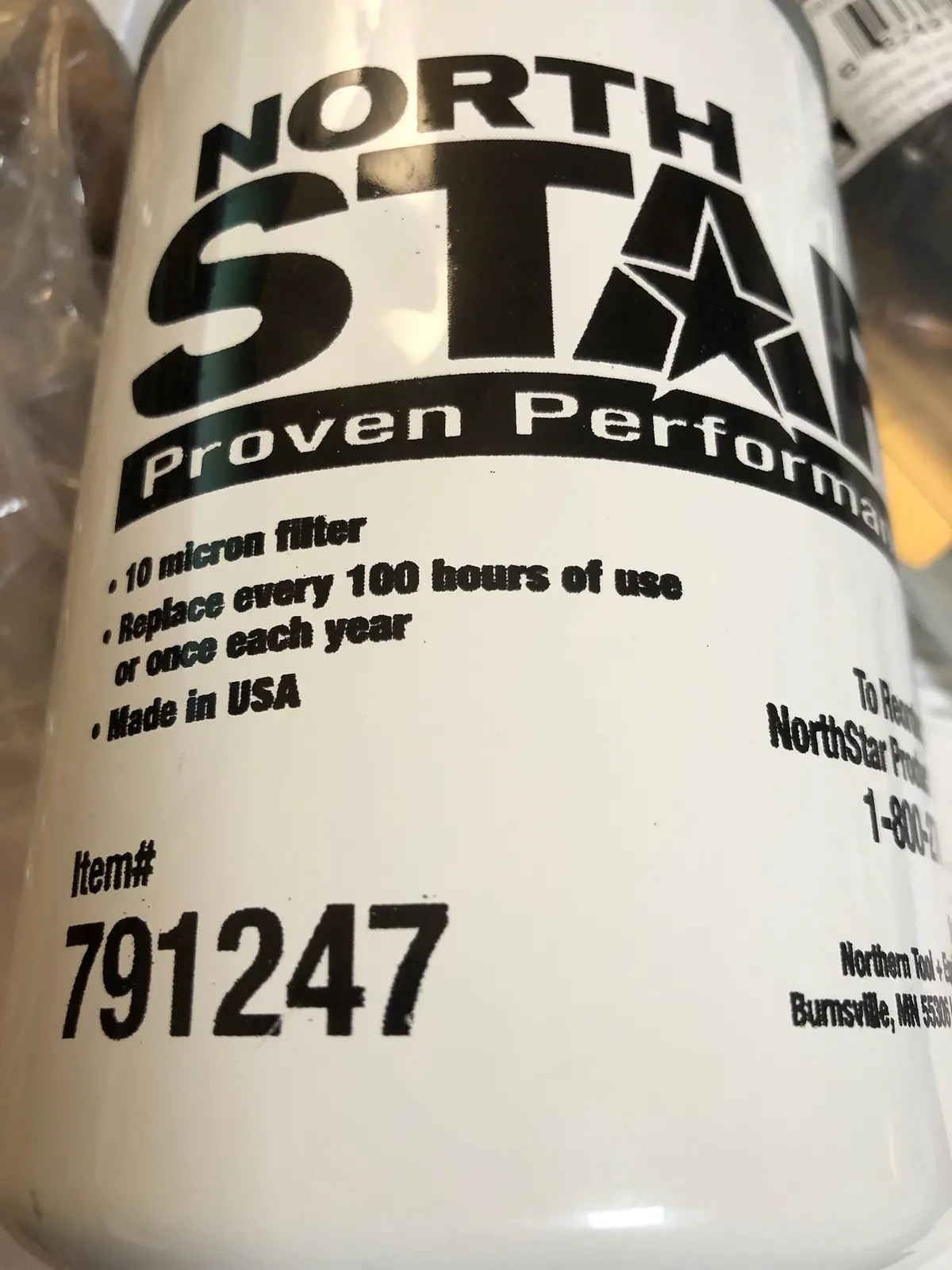 791247 Filter 10 Micron 4 Od Northstar Fm109 / W3 Sfi S-644 1