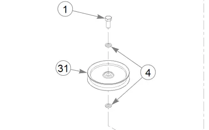028118 Flat Washer .625X1.00X.134 Znyc Ref 4 Big Dog 1
