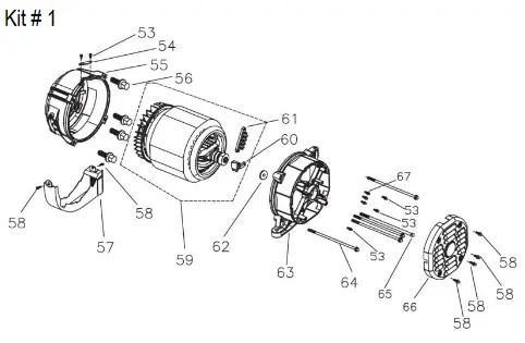 795250 Generator Head Assembly  Powerhorse/Northstar 1