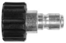 331206 Coupler, 22Mm Twist Black Knob, 3/8 Mpt Pw Sm 1