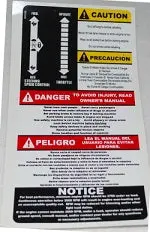 800048   Right Fender Decal    Dixie Chopper Wh2 1