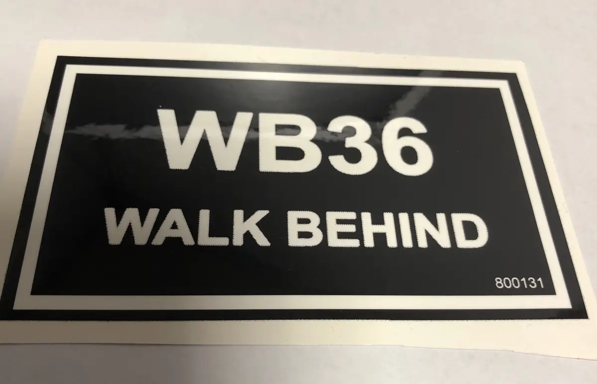 800131 Decal Wb36 Walk Behind Dixie Chopper Wh2 1