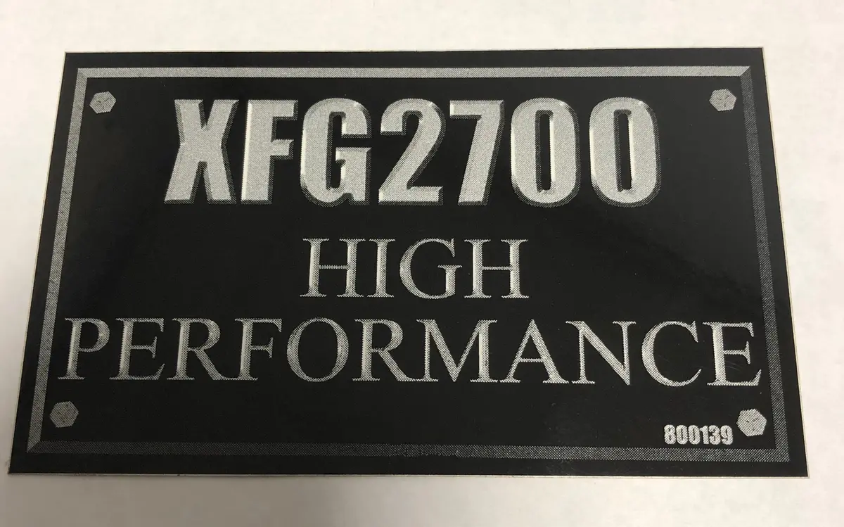 800139 Decal Xfg2700 High Performance Dixie Chopper Wh2 1