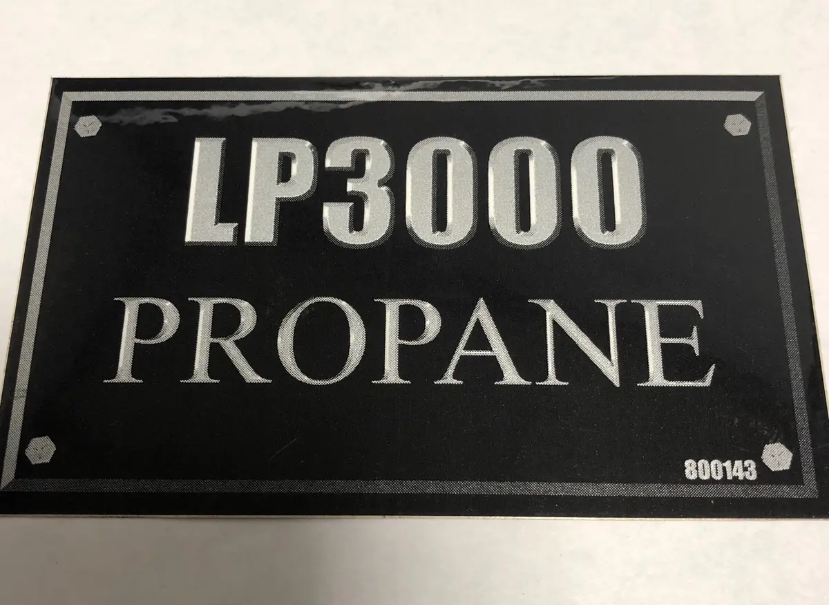 800143 Decal Lp3000 Propane Dixie Chopper Wh2 1