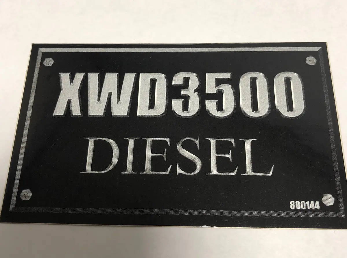 800144 Decal Xwd3500 Diesel Dixie Chopper Wh2 1
