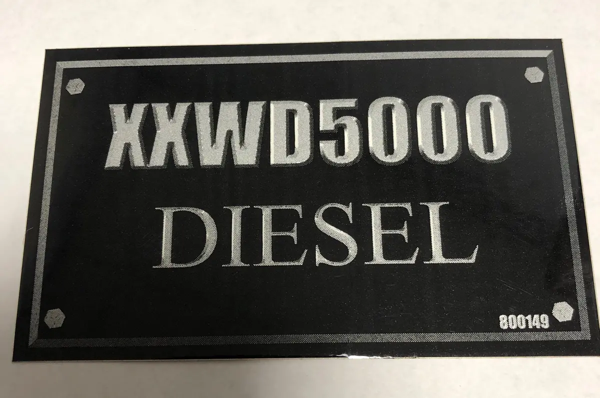 800149 Decal Xxwd5000 Diesel Dixie Chopper Wh2 1
