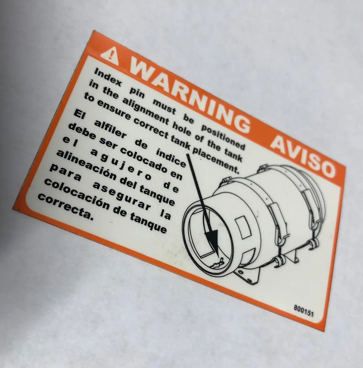 800151 Decal Warning Alignment Lp Dixie Chopper Wh2 1