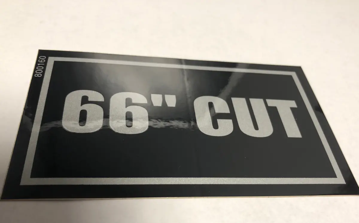 800160 Decal 66 Inch Cut Dixie Chopper Wh2 1