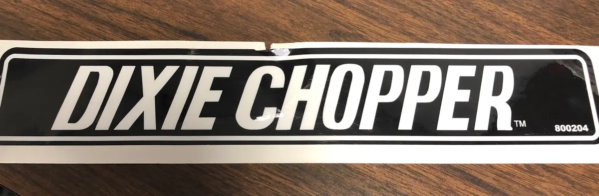 800204 Decal Dixie Chopper Fcbd/Wh3 1