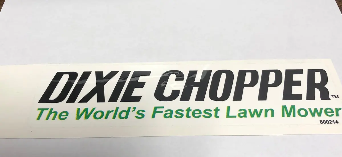 800214 Decal Cng Dixie Chopper Wh2 1