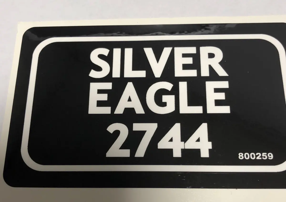 800259 Decal Silver Eagle 2744 Dixie Chopper Nla 1