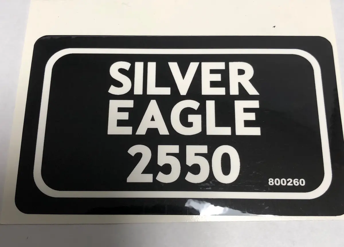 800260 Decal Silver Eagle 2550 Dixie Chopper Wh3 1