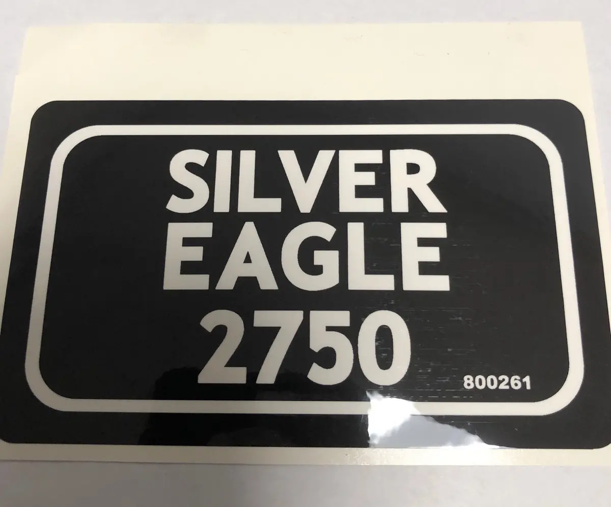 800261 Decal Silver Eagle 2750 Dixie Chopper Wh2 1