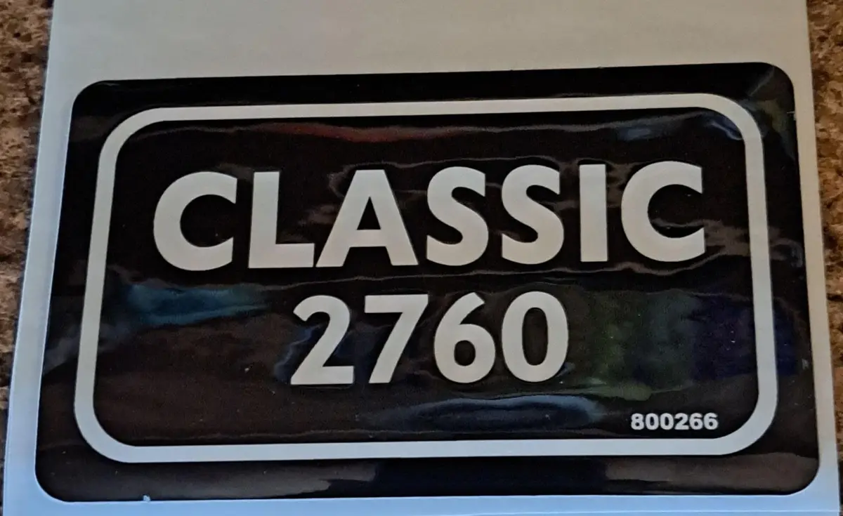 800266 Decal - Classic 2760 Dixie Chopper W3 1