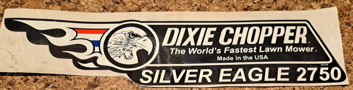 800348 Decal Silver Eagle 2750 Right Dixie Chopper Wh3 1