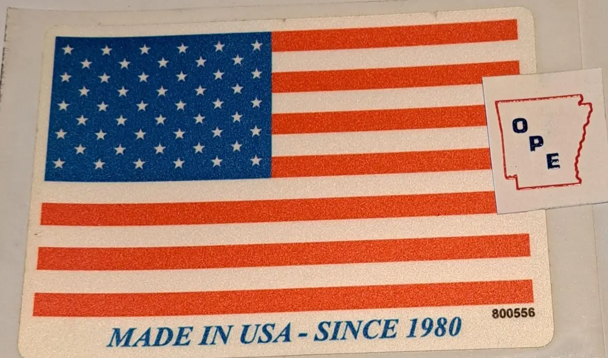 800556 Decal American Flag Made In Usa Dixie Chopper W3 Sfi 1