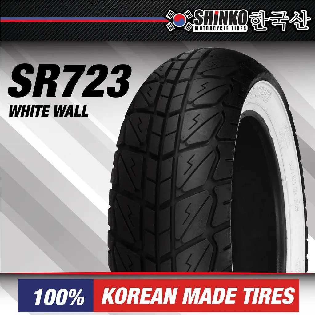Shinko Tyres Tayar Vespa Series Sr723 White Wall 110 120 130 70 11 12 1