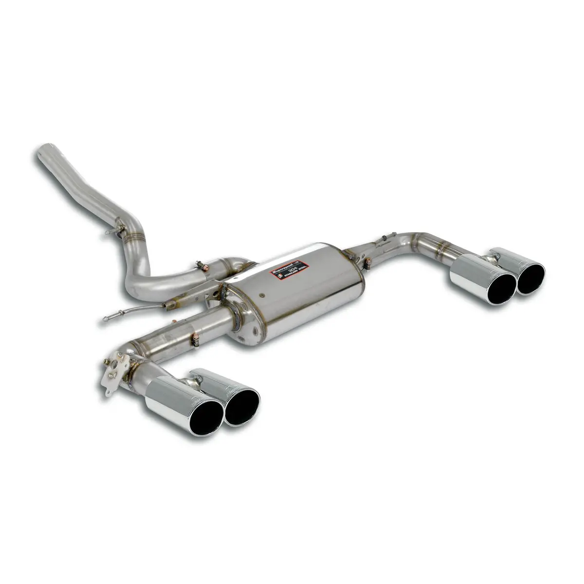Supersprint Bmw F44 2 Series Gran Coupè Rear Exhaust Right - Left With Valve, 4 Endpipes O 90 1