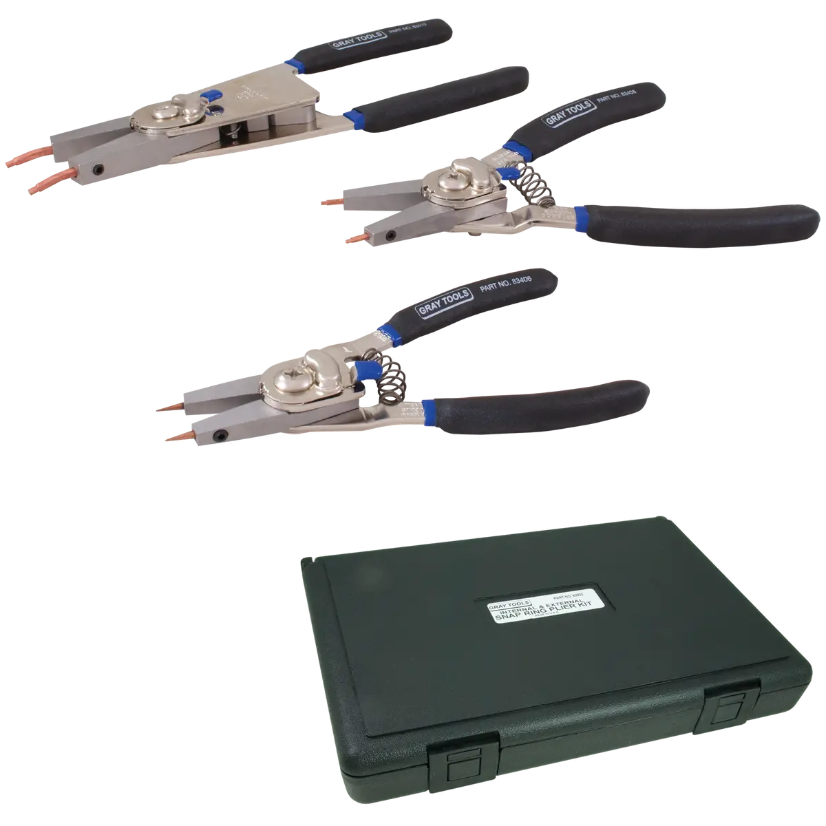 3 Piece Internal & External Snap Ring Plier Set 1