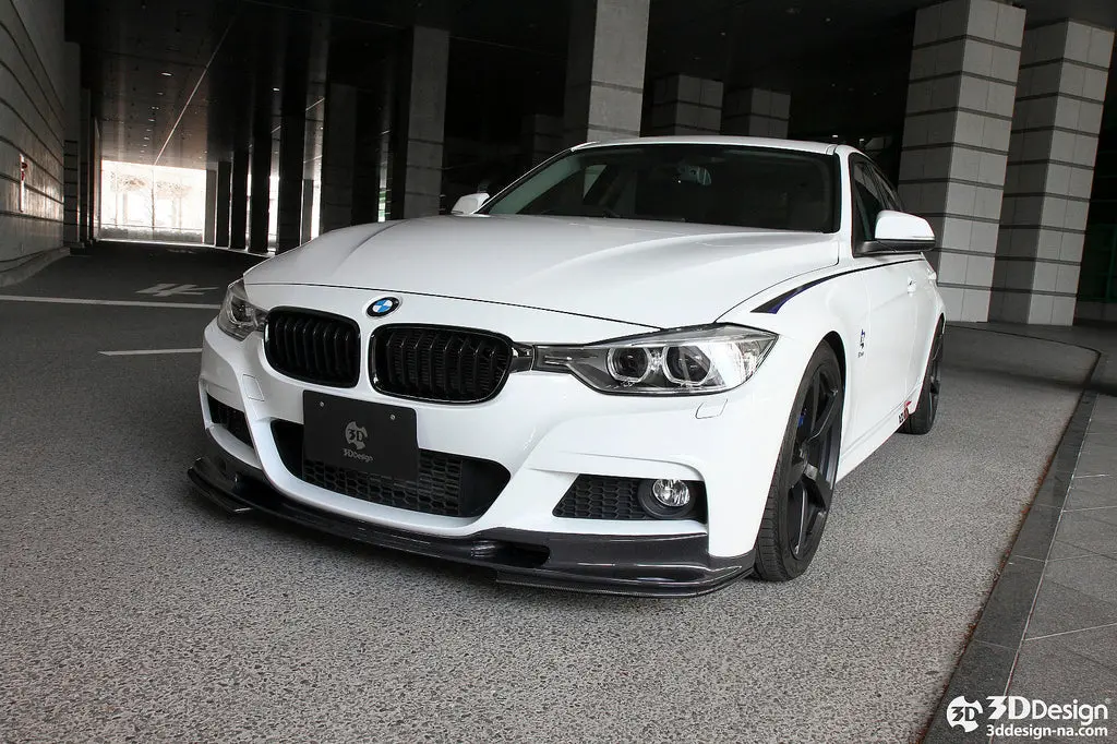 3D Design F30 / F31 3-Series M-Sport Carbon Front Lip 1