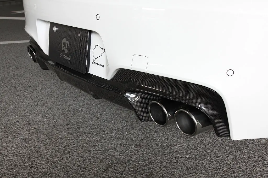 3D Design F06 / F12 / F13 6-Series M-Sport Carbon Rear Diffuser 1