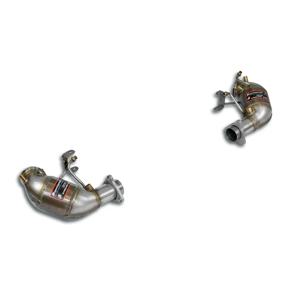 Supersprint Porsche 911 (992 Series Gt3) Front Metallic Catalytic Converter Right - Left 100 Cpsi 1