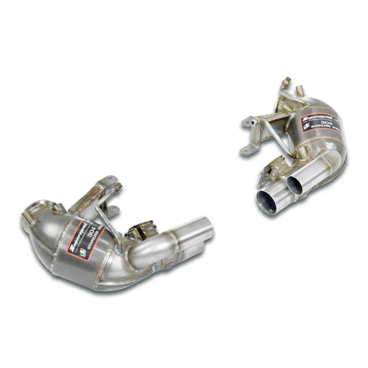 Supersprint Porsche 911 (992 Series Gt3) Front Metallic Catalytic Converter Right - Left 100 Cpsi With Valve 1