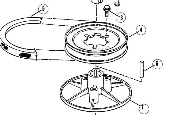 7014686Yp Belt For Snapper Rt8s Reference 5 Shown In Diagram 1
