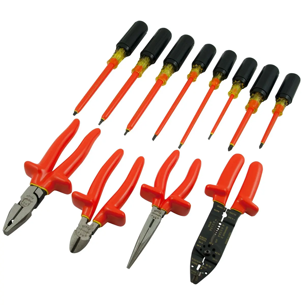 Insulated 12 Piece Screwdriver/Pliers Set 1
