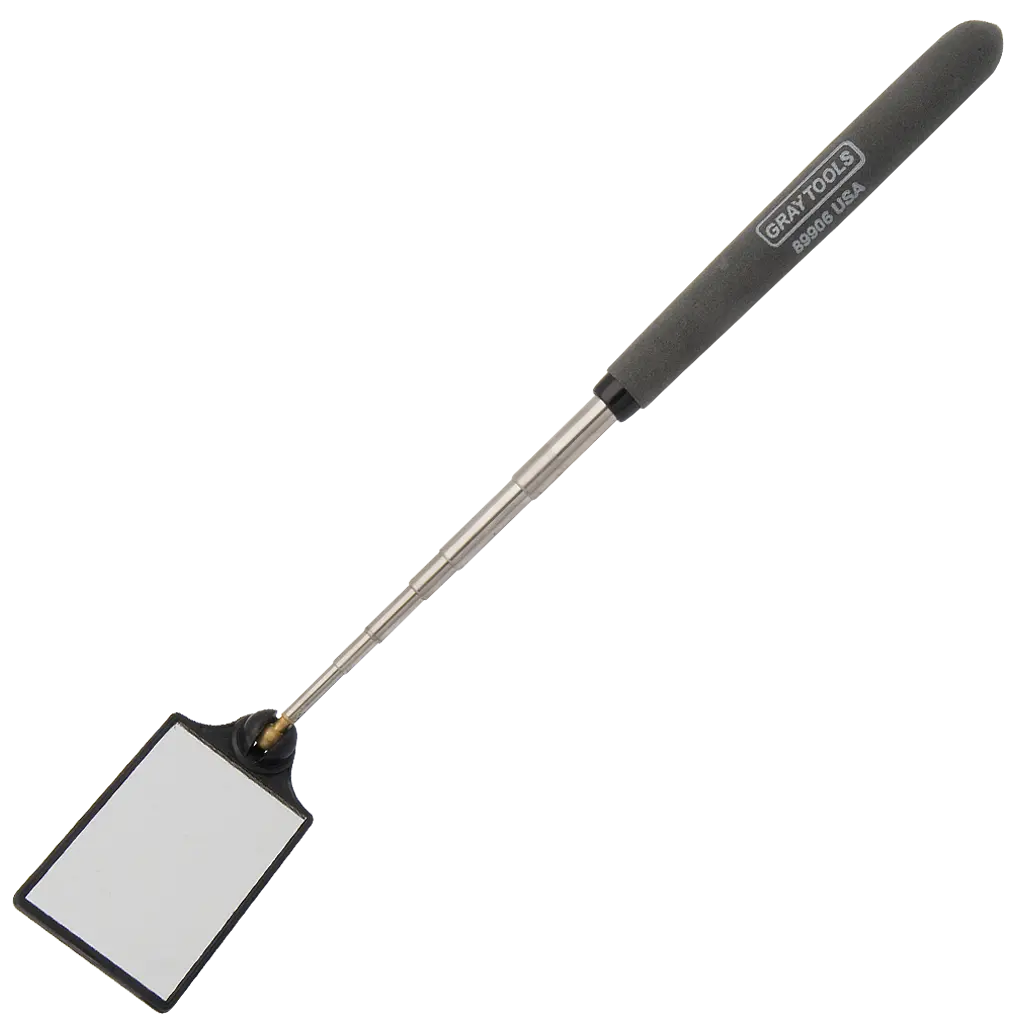 Swivel Head Telescopic Inspection Mirror - 1-3/4" X 2-1/2" Rectangular Glass Mirror 1