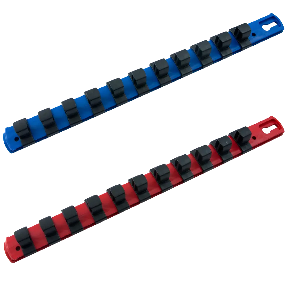 3/8" Dr. And 1/2" Dr. Socket Organizers With Rails For Metric & Sae Sockets 1