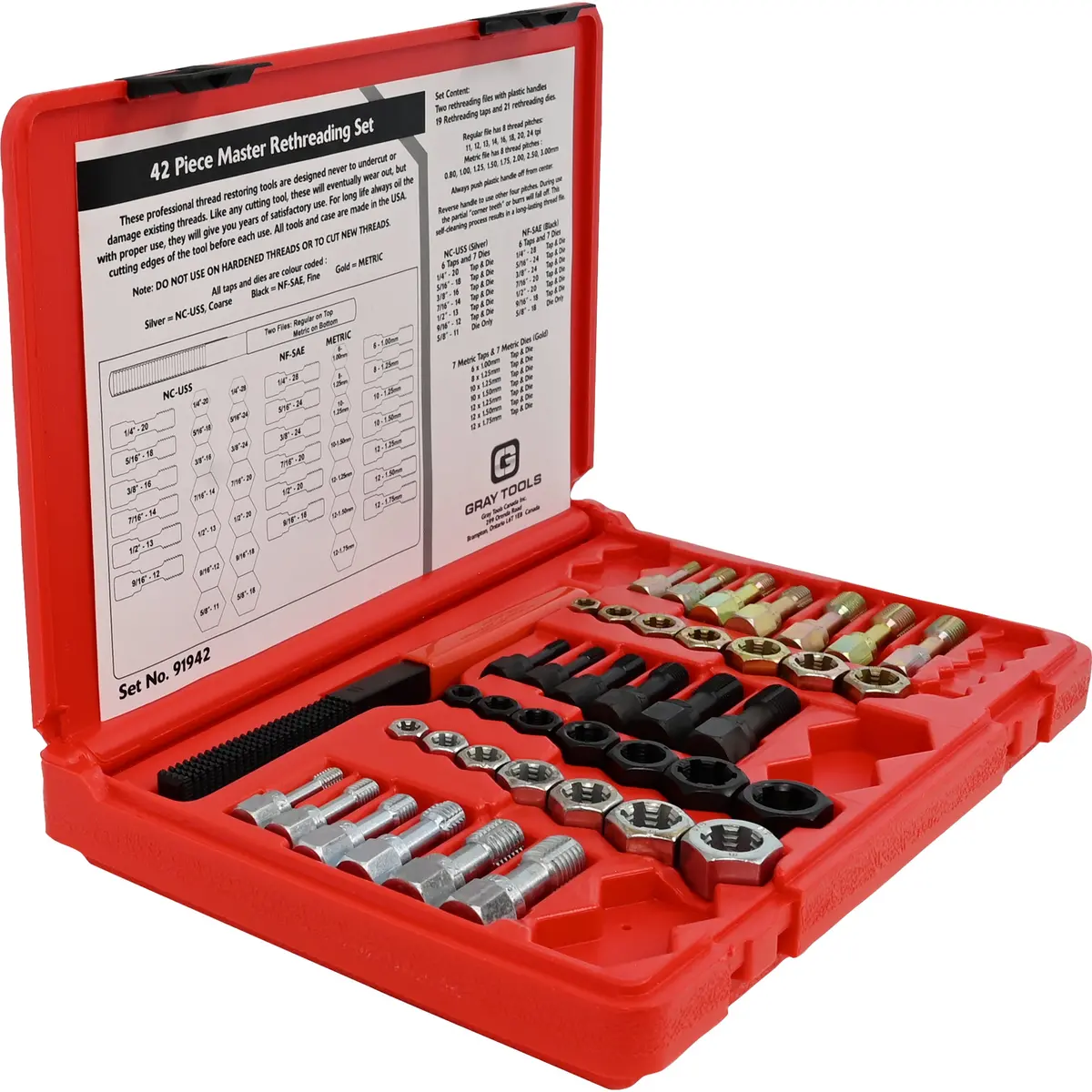 42 Piece Rethreading Kit 1