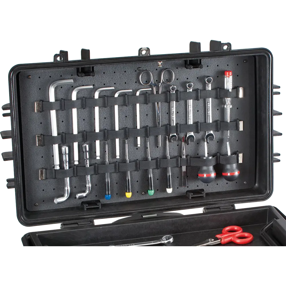 Top Lid Tool Panel For Mobile Tool Chests With Customizable Bands 1