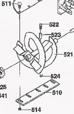 1501445E701ma Auger Blade Left Hand Murray Brute Snapper Simplicity 1