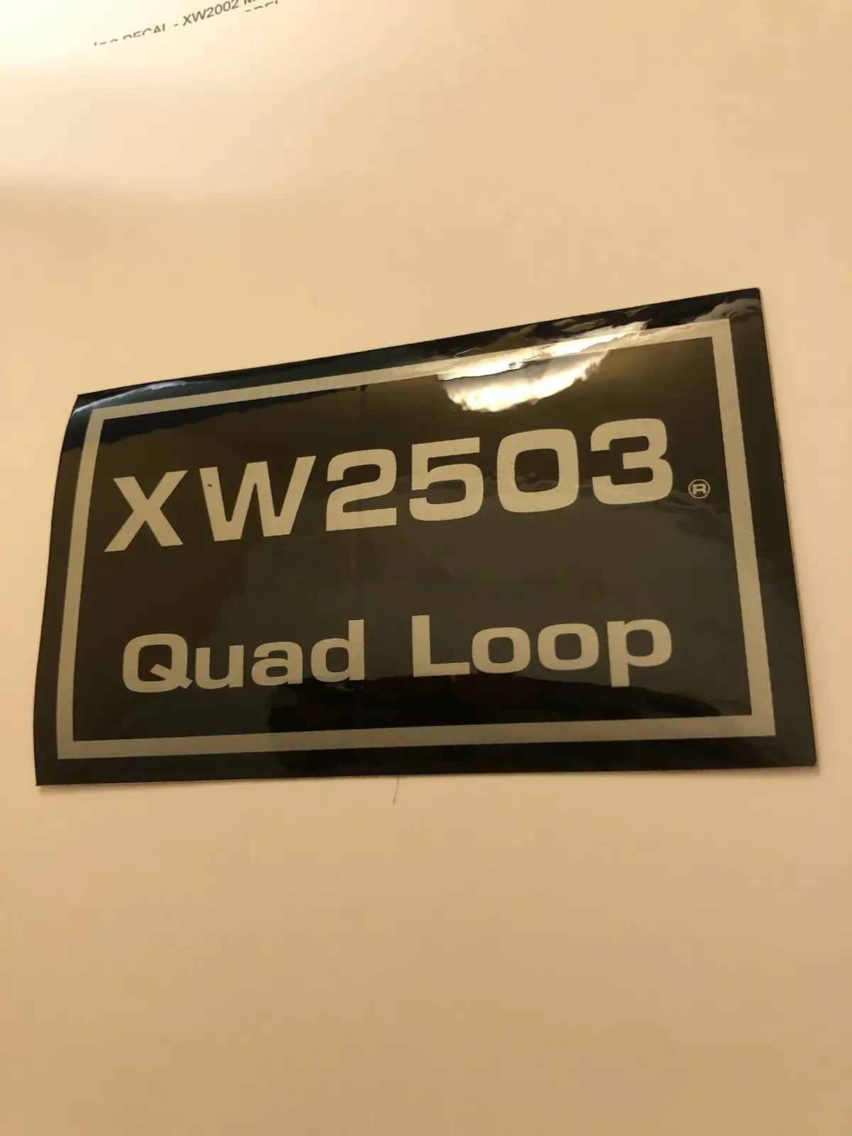 97068 Xw2503 Quad Loop Decal Dixie Chopper Wh2 1