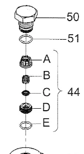 09738 / 9738 Valve Assembly Kit, Ref 44 And 51  Lp750 Giant 1