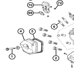 98-205 Overhead Valve Gasket Ref 5 Yamakoyo 1