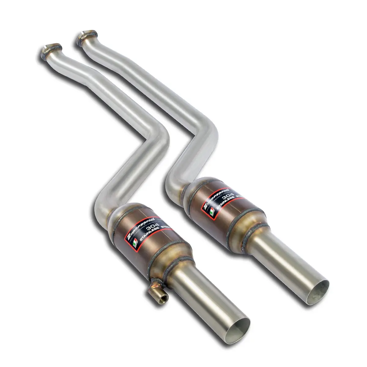 Supersprint Bmw E46 Front Exhaust With Metallic Catalytic 200 Cpsi Right + Left 1