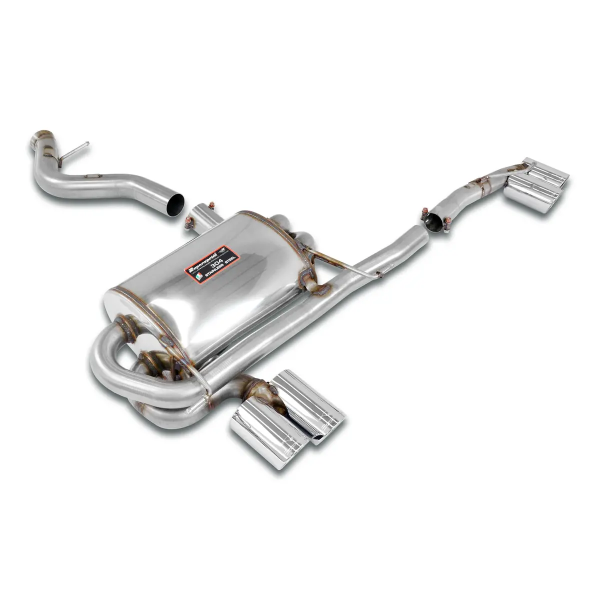 Supersprint Bmw E84 X1 Rear Exhaust Right Oo80 - Left Oo80weld On Connection 1