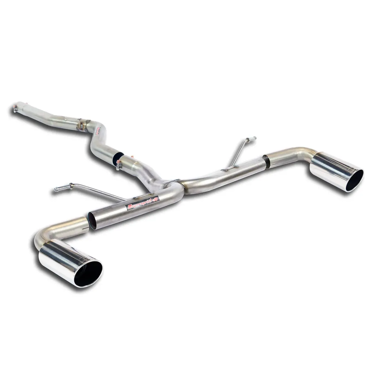 Supersprint Bmw F22 2 Series Coupè 2013 -> 2017 Connecting Pipe + Rear Pipe Right O90 - Left O90(Muffler Delete) 1