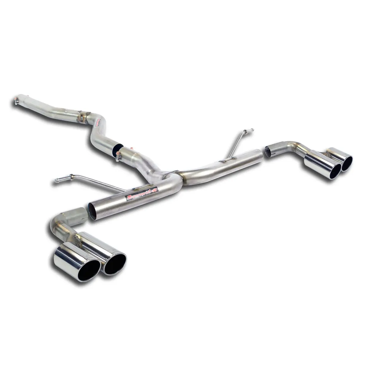 Supersprint Bmw F20 / F21 Lci 2014 -> Connecting Pipe + Rear Pipe Right Oo80 - Left Oo80(Muffler Delete) 1