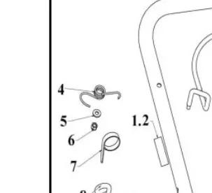 A100513 Torsion Spring Kb21y.06-13 Ref 4 Southland/Powermate Cyp1/W2 1