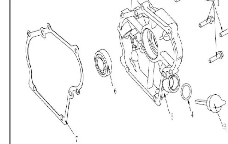 A100650 Crankcase Gasket Ref 7 Powermate And Southland 1