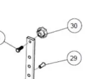 A200575 Handle Knob, Drag Bar Reference 30 Shown Powermate Southland 1