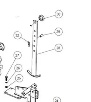 A200577 Pin For Drag Bar Reference 29 Shown Powermate Tiller 1