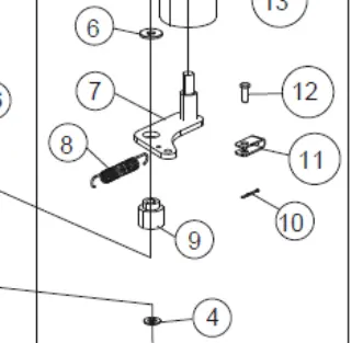A200676 Spring Clutch, Ref 8 Front Tine Tiller Southland/Powermate 1